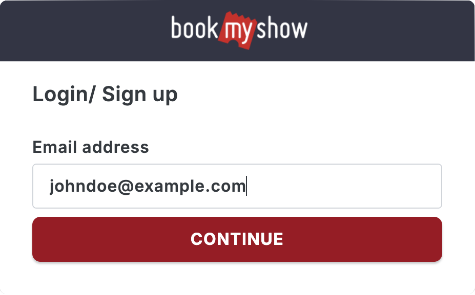 Input your email address