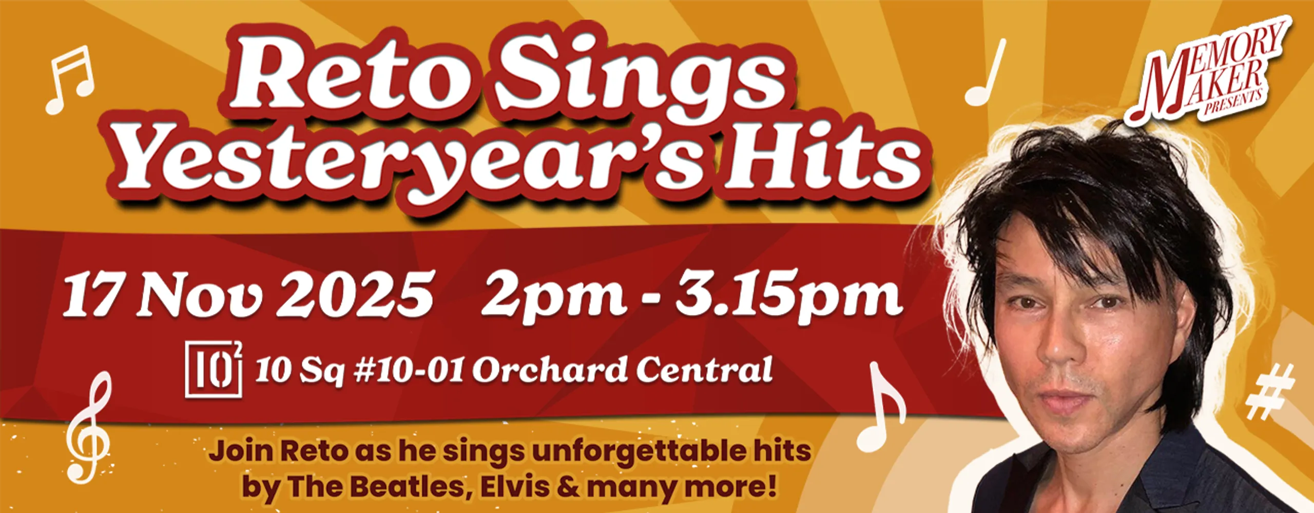 Reto Sings Yesteryear's Hits