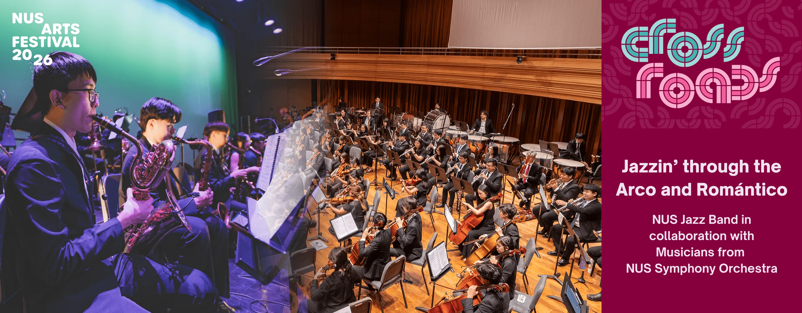 Jazzin’ through the Arco and Romantico by NUS Jazz Band in collaboration with NUS Symphony Orchestra