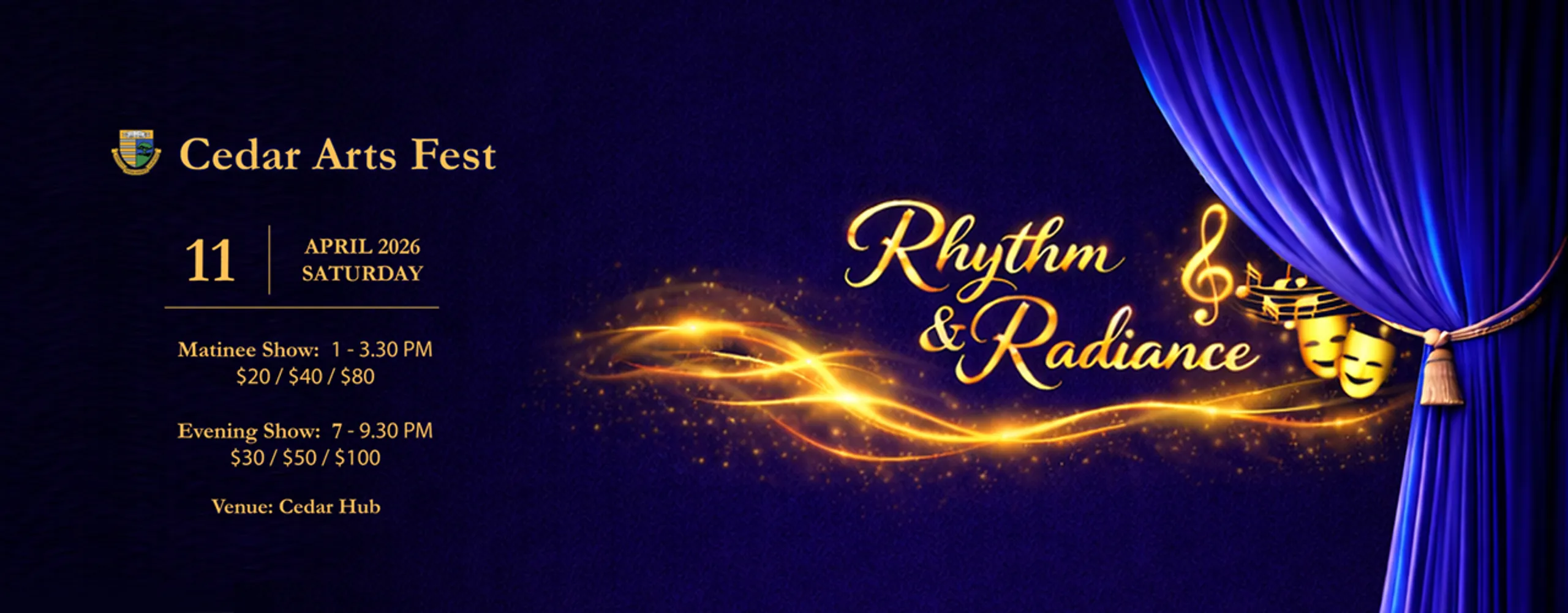 Cedar Arts Fest 2026 Rhythm & Radiance