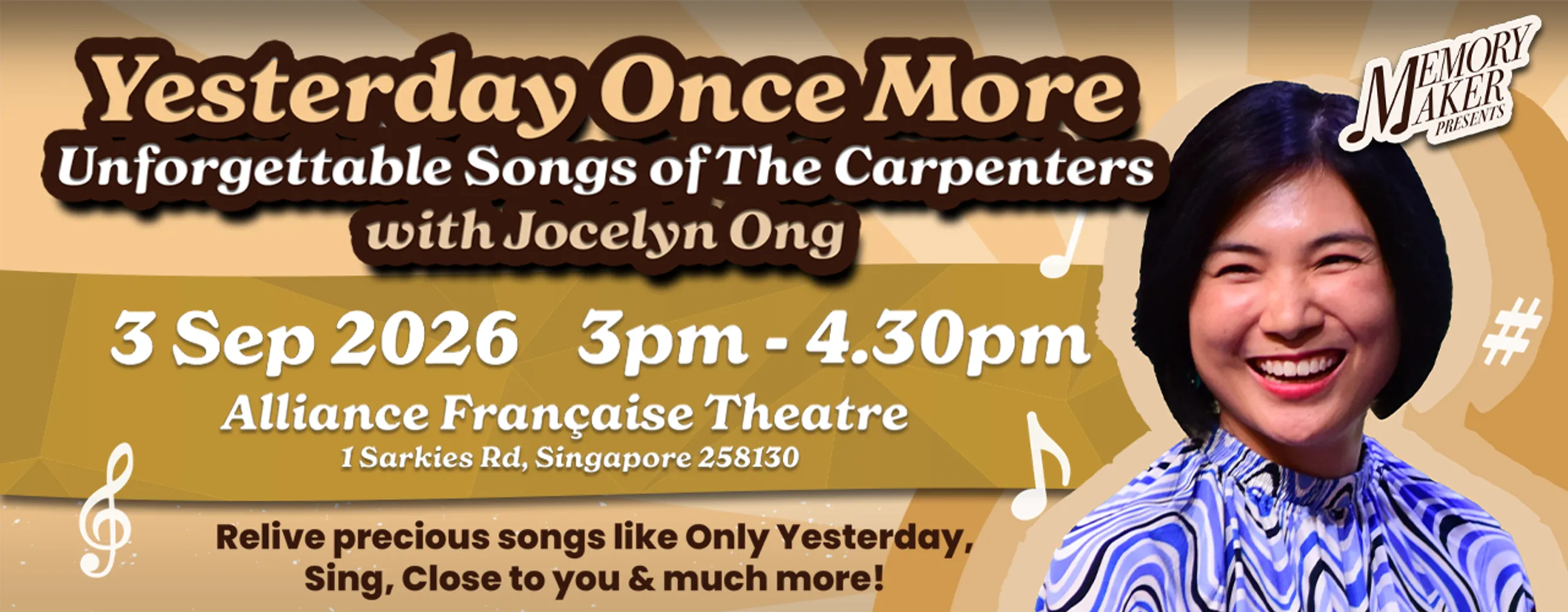Yesterday Once More-Unforgettable Songs of The Carpenters With Jocelyn Ong