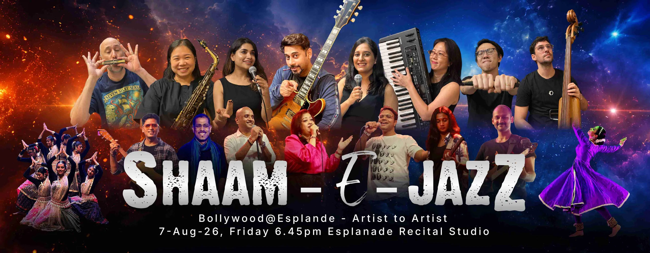 SHAAM-e-JAZZ | SEASON-4! ESPLANADE RECITAL | BOLLYWOOD EXPERIENCE |7th August ‘Friday @ 6.45 PM