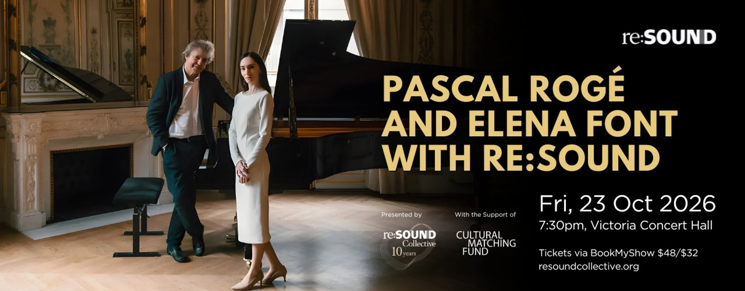 Pascal Rogé and Elena Font with re:Sound