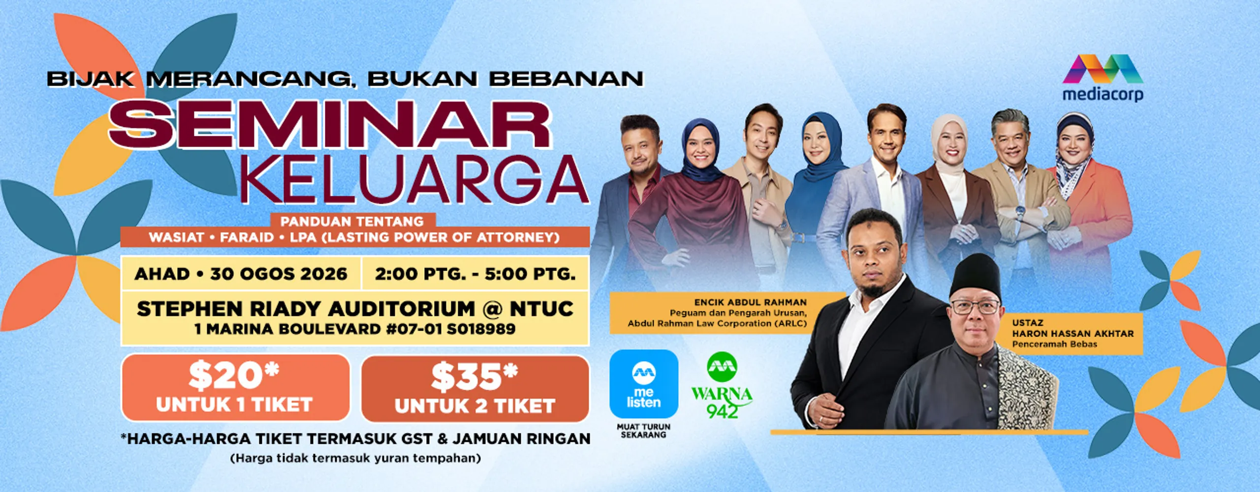 Seminar Keluarga: Bijak Merancang, Bukan Bebanan